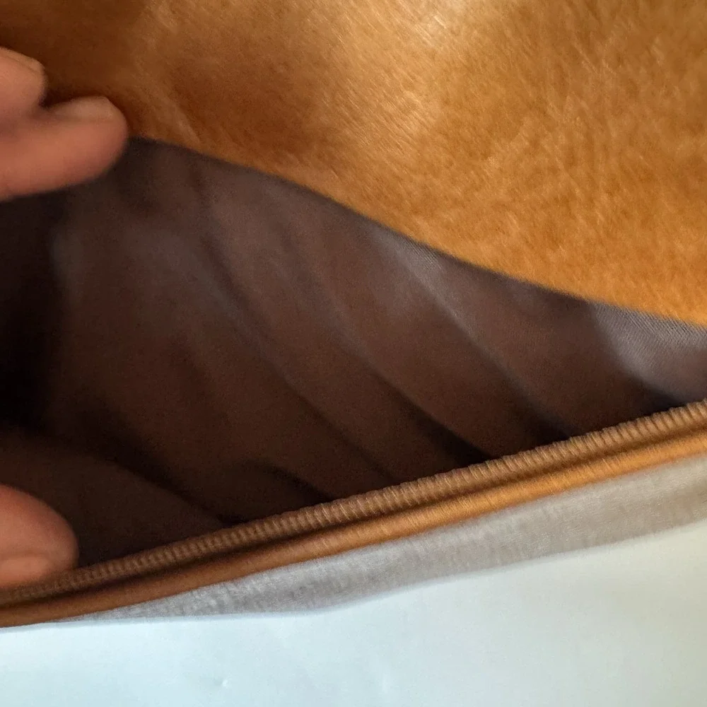 Derek Alexander Vintage Leather Hobo Bag Purse British Tan Brown Boho Large VTG